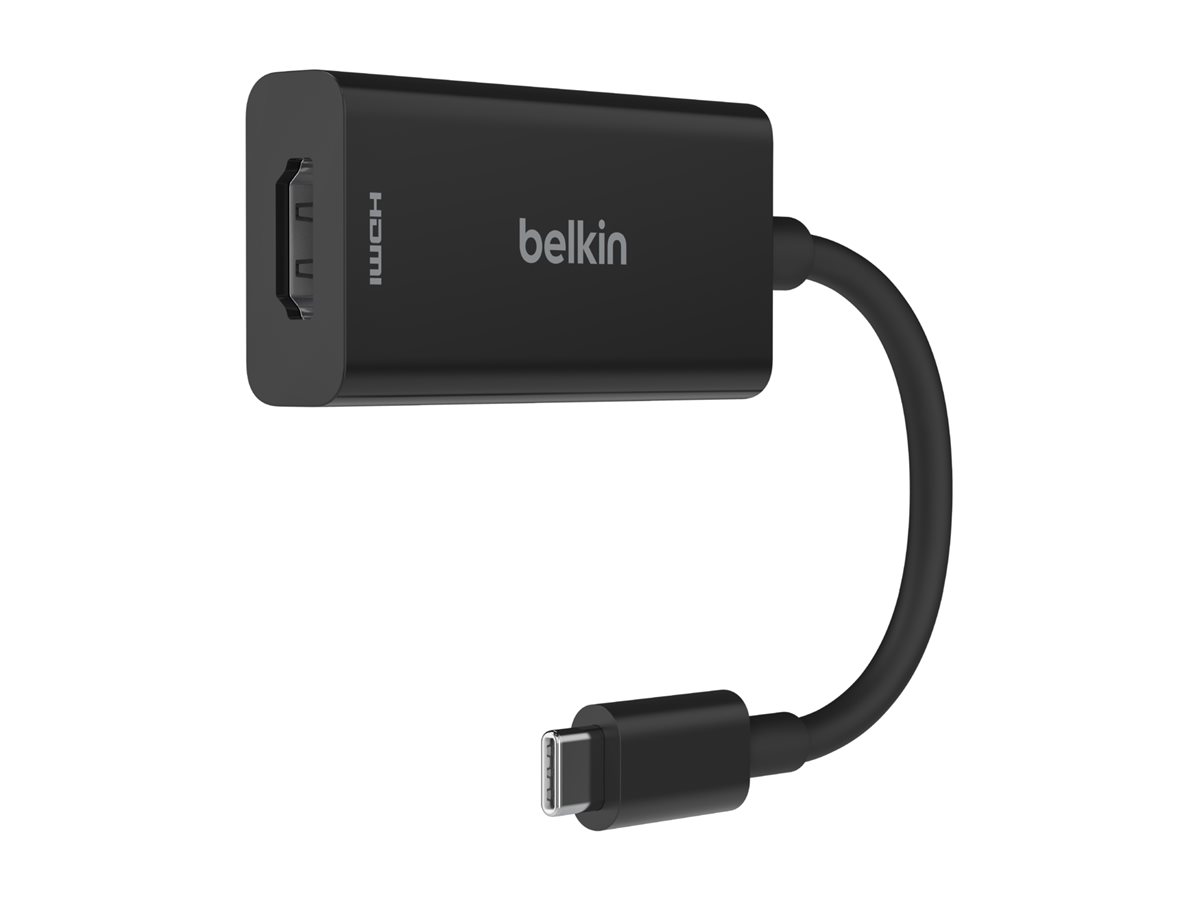 Belkin Connect - Adaptateur vidéo - 24 pin USB-C mâle pour HDMI femelle - noir - support pour 8K60Hz, support pour 4K144Hz - AVC013BTBK - Câbles HDMI
