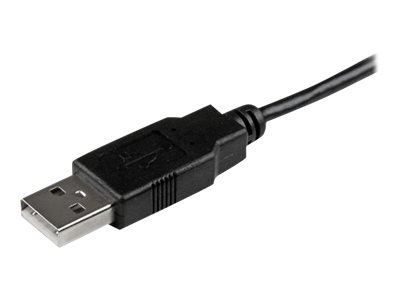 StarTech.com Câble de charge /synchronisation mobile USB A vers Micro B slim de 2 m - Cordon USB 2.0 pour smartphone / tablette M/M - Noir - Câble USB - Micro-USB de type B (M) pour USB (M) - USB 2.0 - 2 m - noir - USBAUB2MBK - Câbles USB