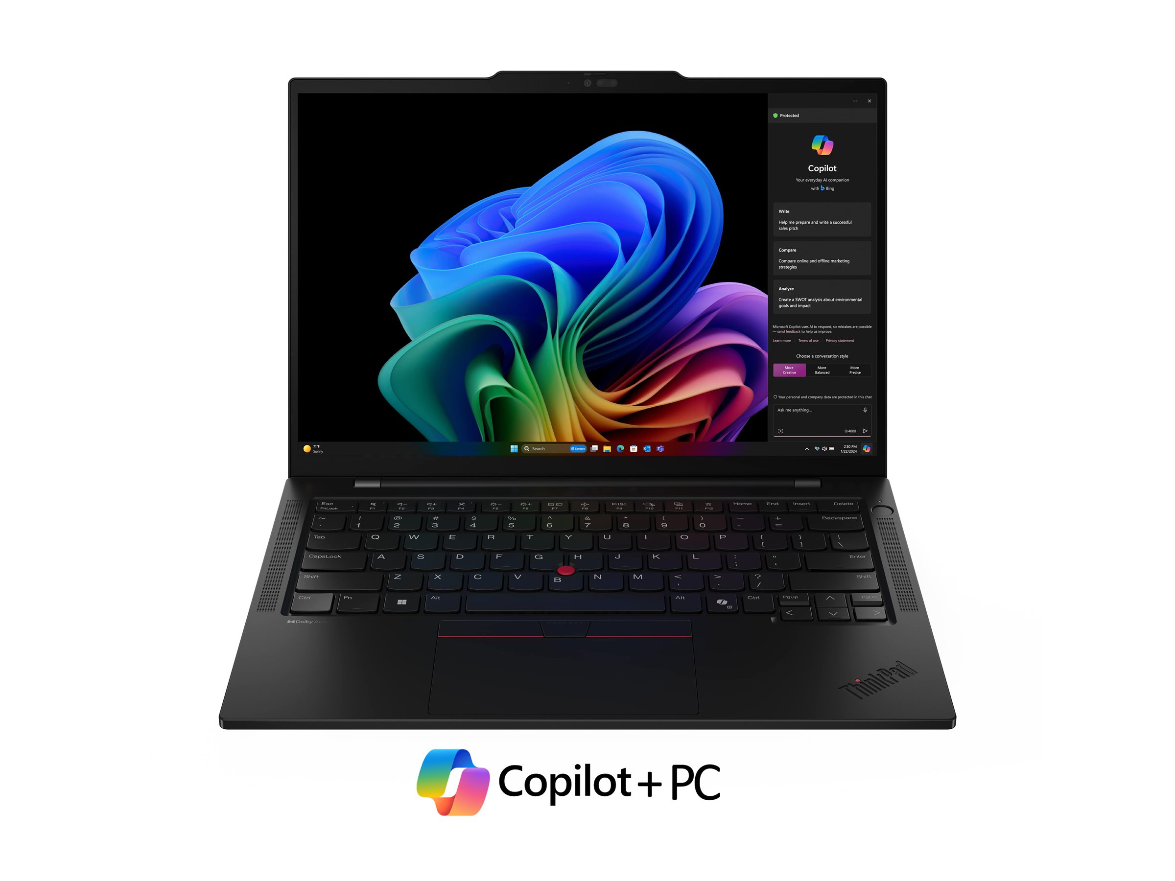 Lenovo ThinkPad T14s Gen 6 21M1 - Conception de charnière à 180 degrés - AMD Ryzen AI 7 PRO - 360 / jusqu'à 5 GHz - Win 11 Pro - Radeon 880M - 32 Go RAM - 1 To SSD Performance, NVMe, TCG Opal Encryption 2 - 14" IPS 1920 x 1200 - Wi-Fi 7, Bluetooth - évolutif 5G - noir - clavier : Français - avec 1 an de support Premier Lenovo - 21M1000CFR - Ordinateurs portables