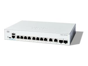 Cisco Catalyst 1300-8T-E-2G - Commutateur - C3 - Géré - 8 x 10/100/1000Base-T + 2 x combinaison Gigabit SFP/RJ-45 - Montable sur rack - C1300-8T-E-2G - Concentrateurs et commutateurs gigabit