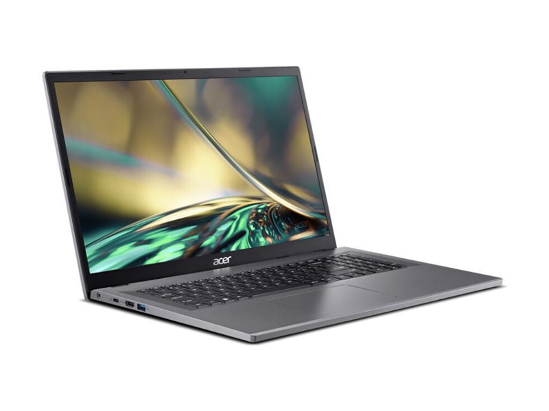 Acer Aspire 3 17 A317-55P - Intel Core i3 - N305 / jusqu'à 3.8 GHz - Win 11 Home - UHD Graphics - 8 Go RAM - 512 Go SSD - 17.3" IPS 1920 x 1080 (Full HD) - Wi-Fi 6 - gris acier - clavier : Français - NX.KDKEF.007 - Ordinateurs portables