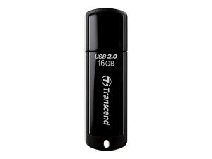 Transcend JetFlash 350 - Clé USB - 16 Go - USB 2.0 - noir - TS16GJF350 - Lecteurs flash