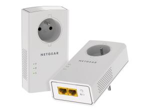 NETGEAR Powerline 2000 + Extra Outlet - - adaptateur CPL - - 1GbE, HomePlug AV (HPAV) 2.0 - Branchement mural (pack de 2) - PLP2000-100FRS - Passerelles et routeurs SOHO