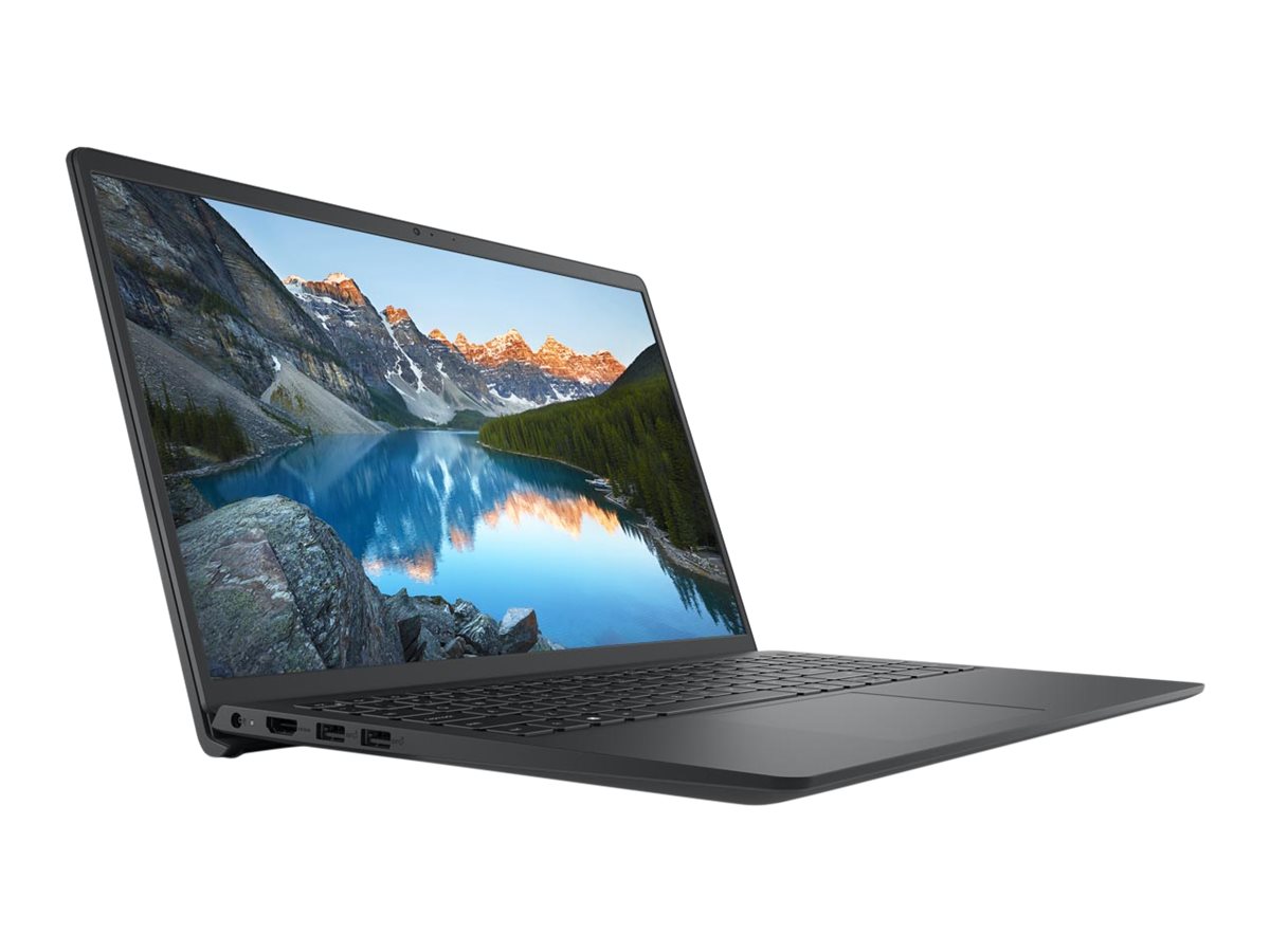 Dell Inspiron 15 3000 - Intel Core i7 - 1255U / jusqu'à 4.7 GHz - Win 11 Pro - Carte graphique Intel Iris Xe - 16 Go RAM - 1 To SSD NVMe - 15.6" IPS 1920 x 1080 (Full HD) @ 120 Hz - Wi-Fi 5 - noir de charbon - BTS - avec 1 an de service de base sur site après diagnostic à distance avec support matériel uniquement - Disti SnS - 0F5YH - Ordinateurs portables