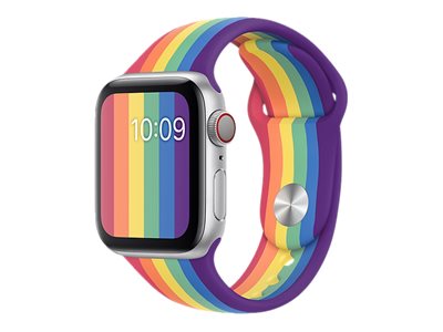 Apple 40mm Sport Band - Pride Edition - bracelet de montre pour montre intelligente - taille Regular - fierté - pour Watch (38 mm, 40 mm, 41 mm) - MY1X2ZM/A - Accessoires pour smart watch