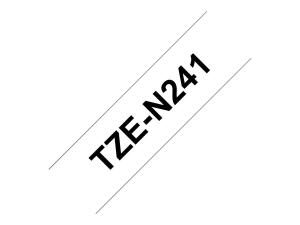 Brother TZe-N241 - Noir sur blanc - rouleau (1,8 cm x 8 m) 1 cassette(s) bande non plastifiée - pour Brother PT-D600; P-Touch PT-1880; P-Touch Cube Plus PT-P710; P-Touch Cube Pro PT-P910 - TZEN241 - Rouleaux de papier