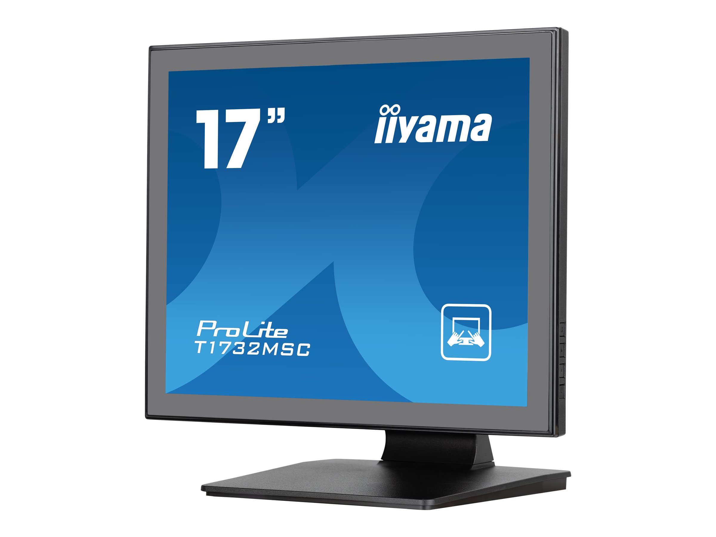 iiyama ProLite T1732MSC-B1SAG - Écran LED - 17" - écran tactile - 1280 x 1024 @ 75 Hz - TN - 250 cd/m² - 1000:1 - 5 ms - HDMI, VGA, DisplayPort - haut-parleurs - noir, finition matte - T1732MSC-B1SAG - Écrans d'ordinateur