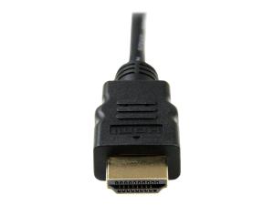 StarTech.com Câble HDMI haute vitesse avec Ethernet 0,5 m - HDMI vers HDMI Micro - M/M - Câble HDMI avec Ethernet - HDMI mâle pour 19 pin micro HDMI Type D mâle - 50 cm - noir - HDADMM50CM - Accessoires pour systèmes audio domestiques