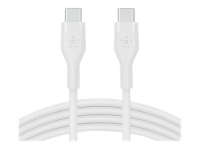 Belkin BOOST CHARGE - Câble USB - 24 pin USB-C (M) pour 24 pin USB-C (M) - 2 m - blanc - CAB009BT2MWH - Câbles USB