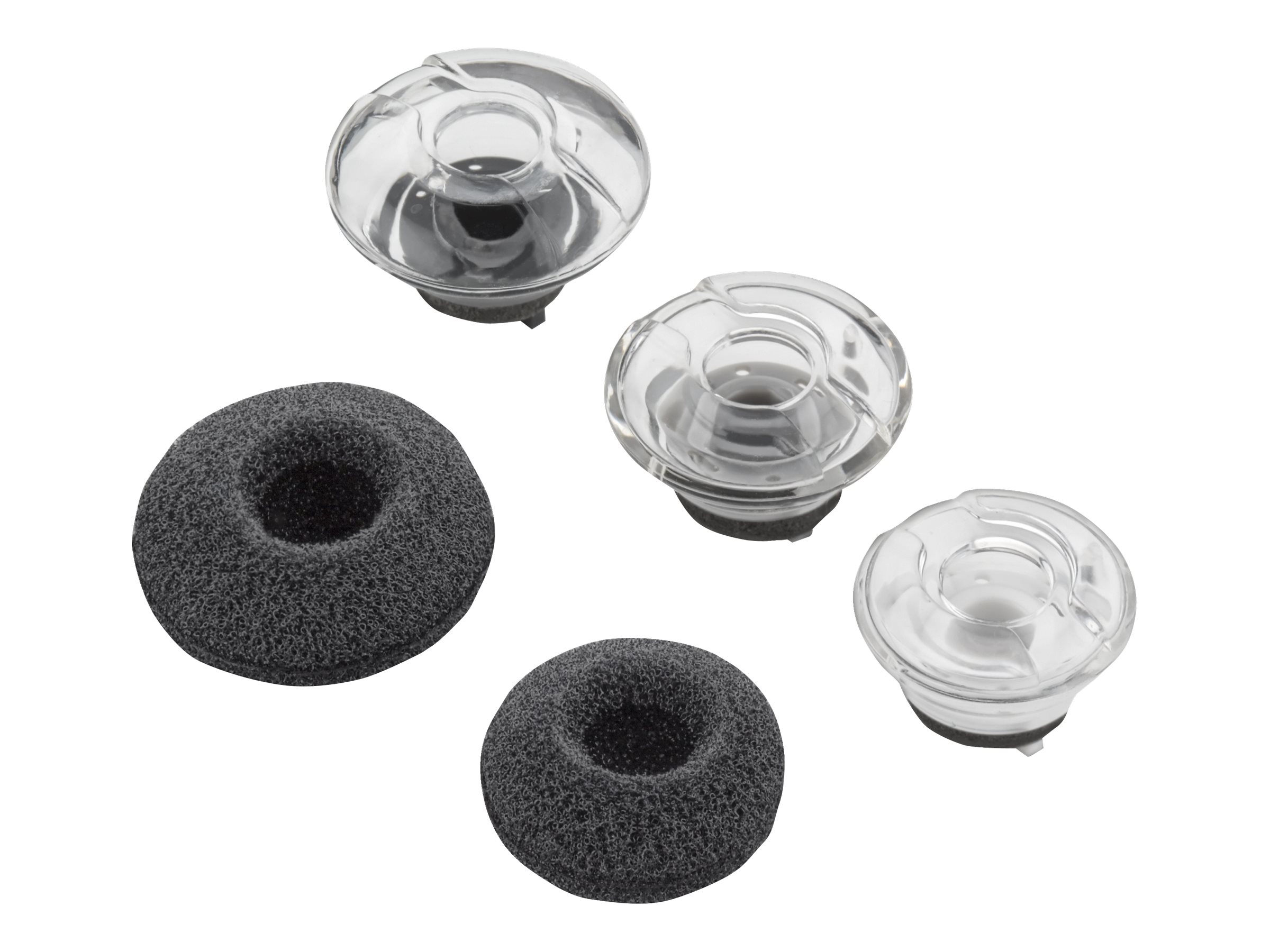 Poly - Kits d'embouts auriculaires pour casque Bluetooth - moyen - noir (pack de 3) - pour Poly Voyager Legend - 85S04AA - Accessoires pour écouteurs