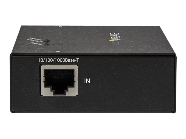 StarTech.com Répéteur Gigabit PoE+ à 1 port - Extendeur réseau Power over Ethernet 802.3at et 802.3af - Gigabit PoE extender - 100 m - Relais - 1GbE - 10Base-T, 100Base-TX, 1000Base-T - jusqu'à 100 m - pour P/N: ST12MHDLANU - POEEXT1GAT - Prolongateurs de signal