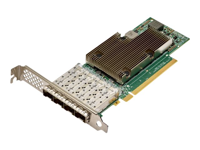 Broadcom NetXtreme E-Series P425G - Adaptateur réseau - PCIe 4.0 x16 profil bas - 10/25 Gigabit SFP28 x 4 - BCM957504-P425G - Adaptateurs réseau filaires