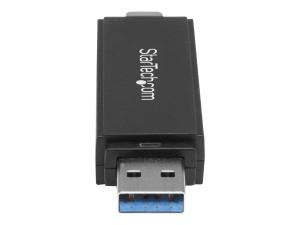 StarTech.com Lecteur de Carte Mémoire USB - Lecteur de Carte SD USB 3.0 - Compact - 5Gbps - Lecteur de Carte USB - Adaptateur USB MicroSD (SDMSDRWU3AC) - Lecteur de carte (MMC, SD, microSD, SDHC, microSDHC, SDXC, microSDXC) - USB 3.0/USB-C - SDMSDRWU3AC - Lecteurs de cartes