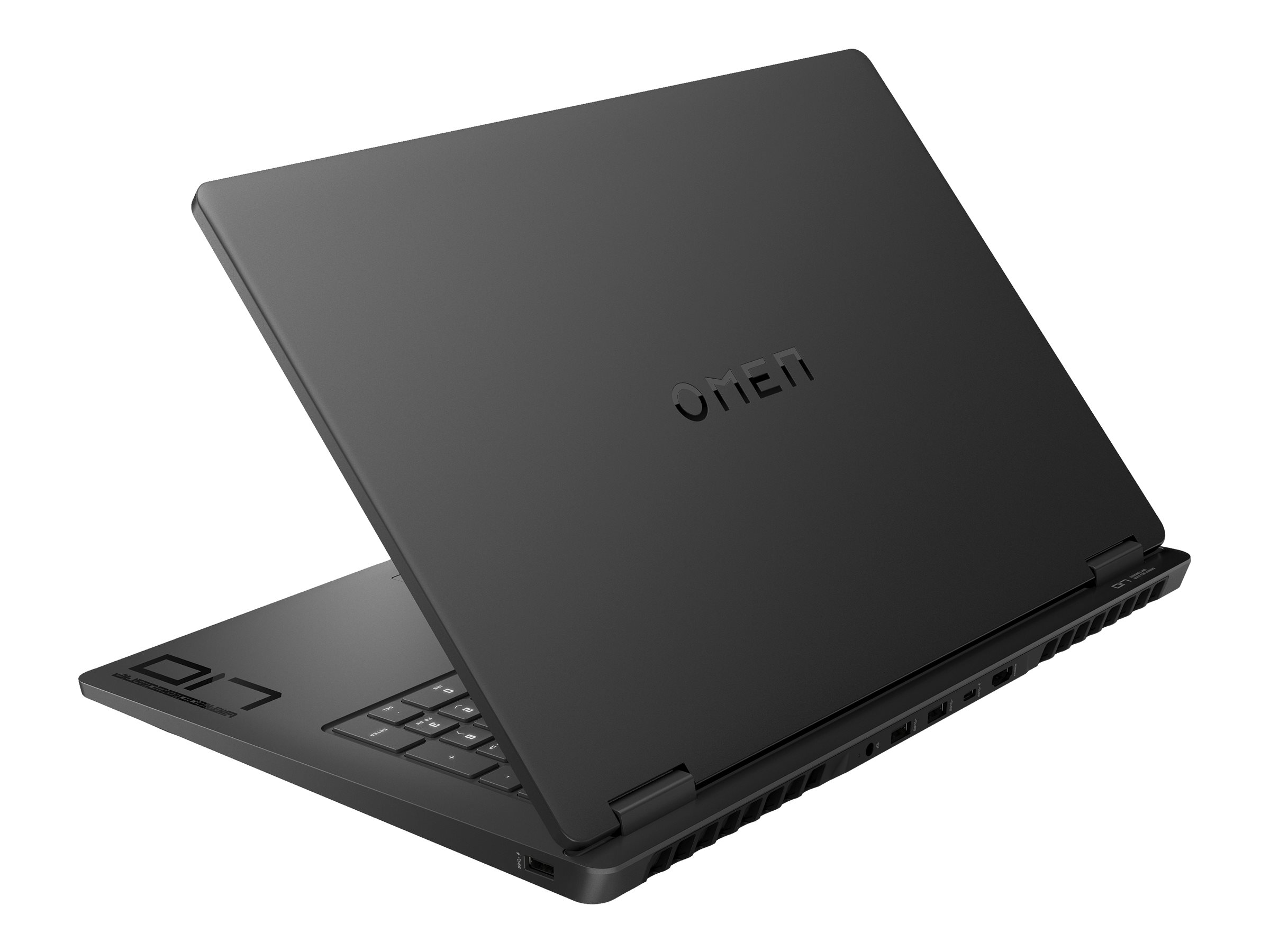 OMEN by HP Laptop 17-db0116nf - AMD Ryzen 9 - 8945HS / jusqu'à 5.2 GHz - Win 11 Home - GeForce RTX 4060 - 32 Go RAM - 1 To SSD NVMe - 17.3" IPS 2560 x 1440 (QHD) @ 240 Hz - Gigabit Ethernet - Wi-Fi 6E, Bluetooth - noir céleste, chrome noir (logo) - clavier : Français - B3ZJ9EA#ABF - Ordinateurs portables