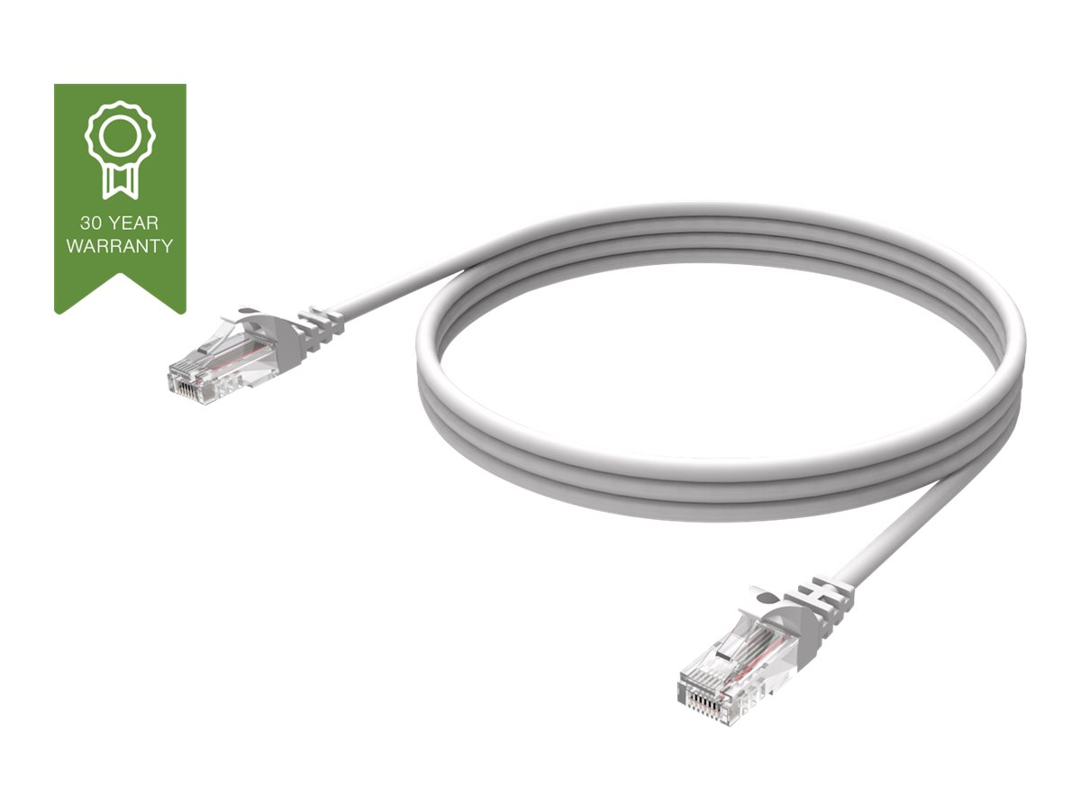 Vision Techconnect - Câble réseau - RJ-45 (M) pour RJ-45 (M) - 2 m - UTP - CAT 6 - démarré - blanc - TC 2MCAT6 - Câbles à paire torsadée