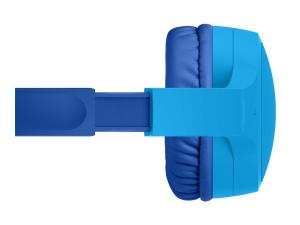 Belkin SoundForm Mini - Écouteurs avec micro - sur-oreille - filaire - jack 3,5mm - bleu - AUD004BTBL - Écouteurs