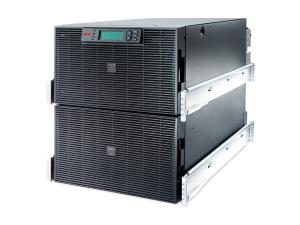 APC Smart-UPS RT - Onduleur (rack-montable) - CA 220/230/240 V - 12 kW - 15000 VA - triphasé/monophasé - Ethernet 10/100, RS-232 - connecteurs de sortie : 10 - 12U - noir - pour P/N: AR2487G, AR3105W, AR3140G, AR3155W, AR3305W, AR3340G, AR3355SP, AR3355W, NBWL0356A - SURT15KRMXLI - UPS montables sur rack