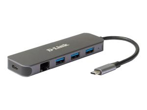 D-Link DUB-2334 - Station d'accueil - USB-C - HDMI - 1GbE - DUB-2334 - Stations d'accueil pour ordinateur portable