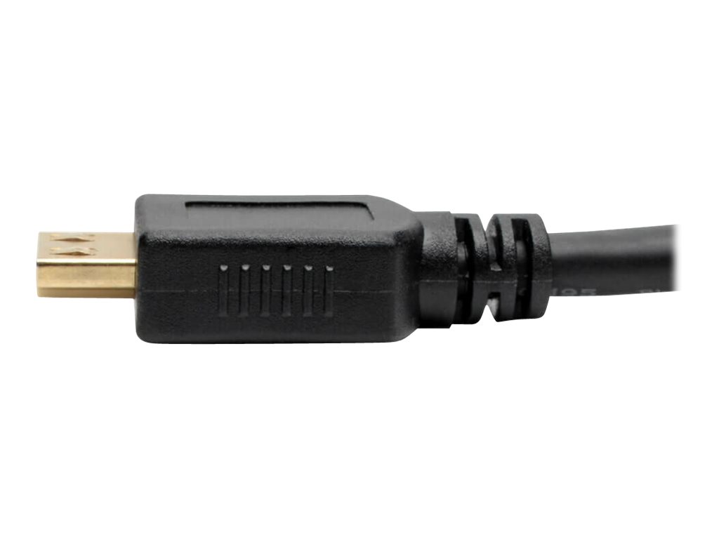 Tripp Lite HDMI to VGA with Audio Converter Cable Adapter for Ultrabook/Laptop/Desktop PC, (M/F), 6-in. (15.24 cm) - Adaptateur vidéo - Conformité TAA - HDMI mâle pour HD-15 (VGA) femelle - 15.24 cm - noir - support 1920 x 1200 (WUXGA) - P131-06N - Câbles vidéo