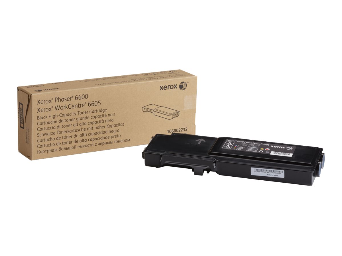 Xerox Phaser 6600 - Haute capacité - noir - original - cartouche de toner - pour Phaser 6600; WorkCentre 6605 - 106R02232 - Cartouches de toner