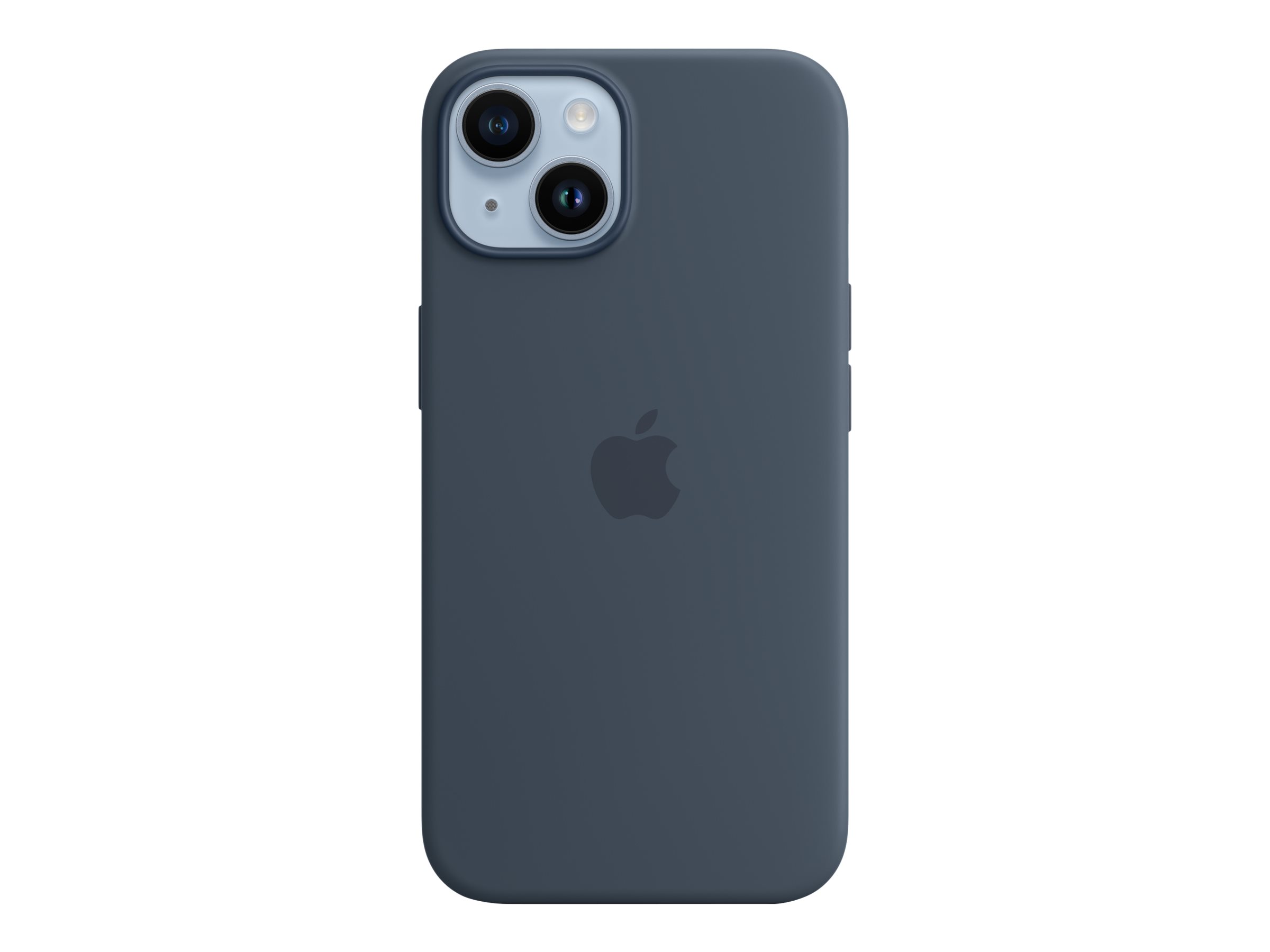 Apple - Coque de protection pour téléphone portable - compatibilité avec MagSafe - silicone - bleu tempête - pour iPhone 14 - MPRV3ZM/A - Coques et étuis pour téléphone portable