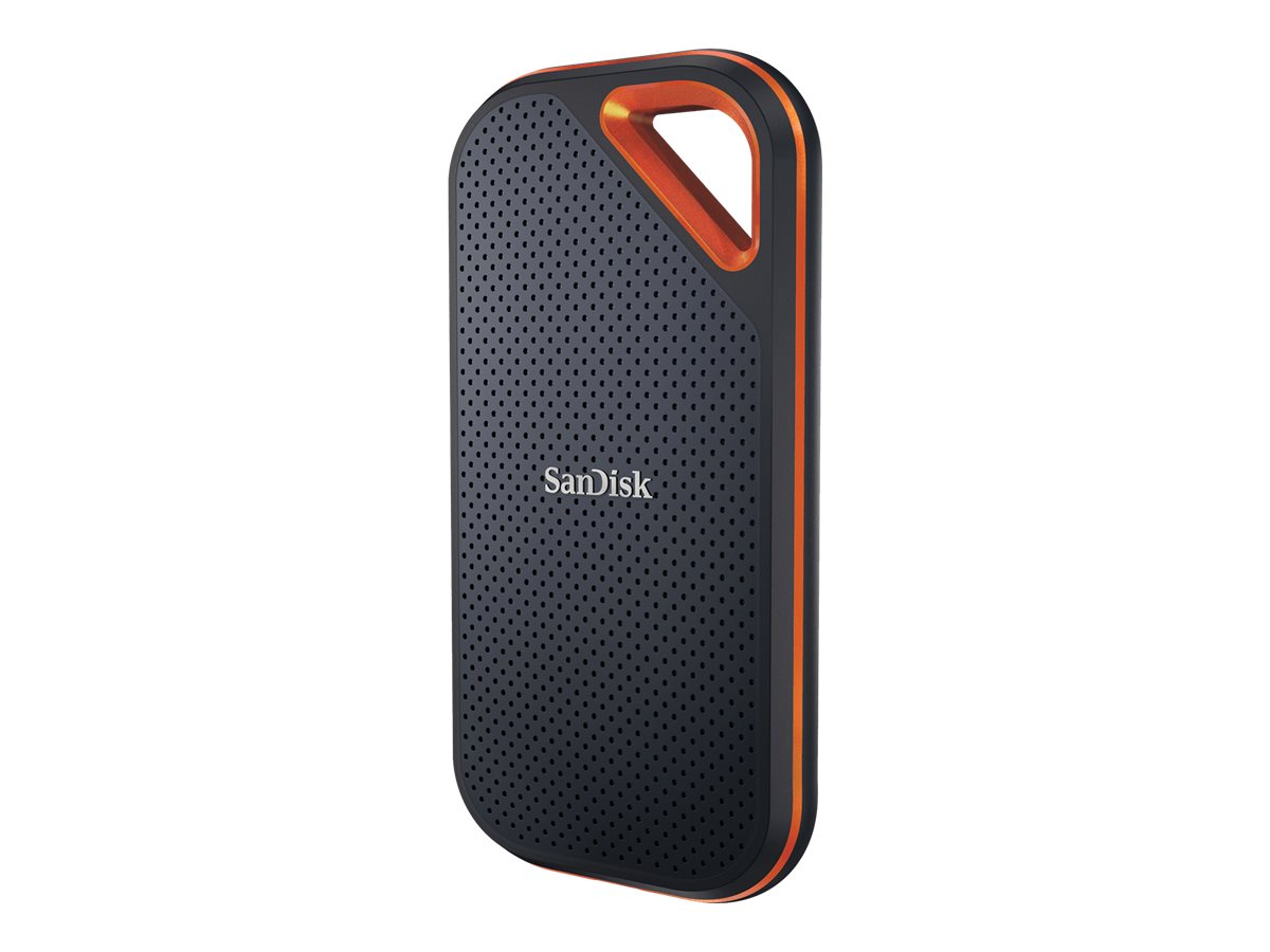 SanDisk Extreme PRO Portable V2 - SSD - chiffré - 1 To - externe (portable) - USB 3.2 Gen 2x2 (USB-C connecteur) - AES 256 bits - pour Intel Next Unit of Computing 13 Extreme Kit - NUC13RNGi7 - SDSSDE81-1T00-G25 - Disques SSD