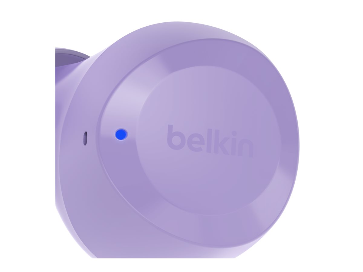 Belkin SoundForm Bolt - Écouteurs sans fil avec micro - intra-auriculaire - Bluetooth - mauve - AUC009BTLV - Écouteurs