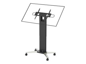 Vision - Chariot - lourdement sollicité - pour écran plat - acier - noir mat - Taille d'écran : 47"-90" - VFM-F51T - Montages pour TV et moniteur