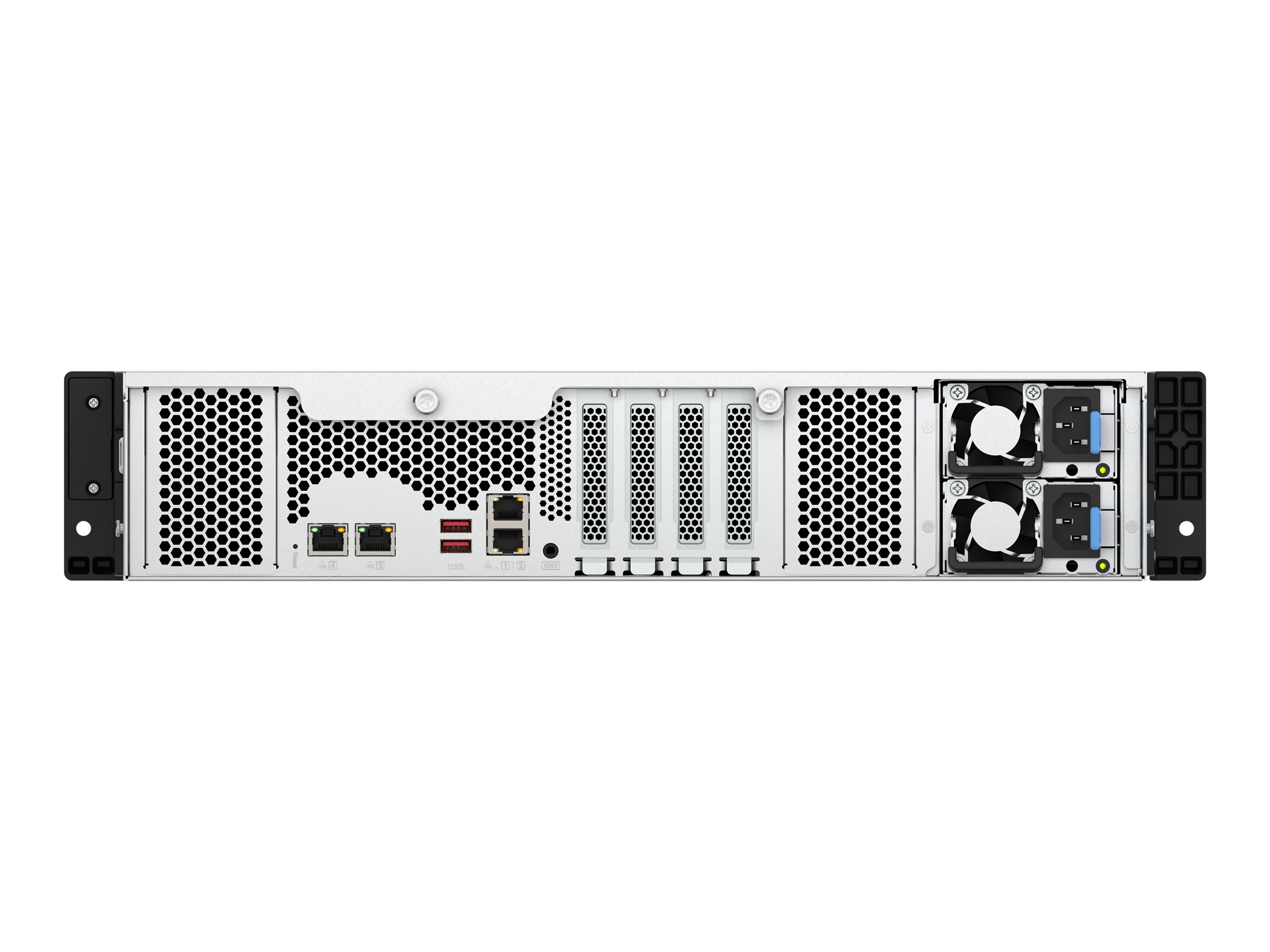 QNAP TS-H1277AXU-RP - Serveur NAS - 12 Baies - rack-montable - SATA 6Gb/s - RAID RAID 0, 1, 5, 6, 10, 50, JBOD, 60 - RAM 16 Go - 2.5 Gigabit Ethernet / 10 Gigabit Ethernet - iSCSI support - 2U - TS-H1277AXU-RP-R5-16G - NAS