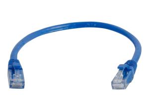 C2G Cat5e Booted Unshielded (UTP) Network Patch Cable - Cordon de raccordement - RJ-45 (M) pour RJ-45 (M) - 3 m - UTP - CAT 5e - moulé, sans crochet, bloqué - bleu - 83164 - Câbles à paire torsadée