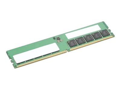 Lenovo - DDR5 - module - 32 Go - DIMM 288 broches - 5600 MHz - mémoire sans tampon - ECC - vert - pour ThinkStation P3 30GS - 4X71N34266 - DDR5