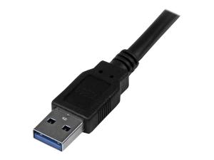 StarTech.com Câble USB 3.0 A vers A de 3 m - Cordon USB-A vers USB-A - USB 3.1 Gen 1 (5 Gb/s) - M/M - Noir - Câble USB - USB type A (M) pour USB type A (M) - USB 3.0 - 3 m - moulé - noir - pour P/N: HB30C1A1CPD, HB30C3A1CFBW, HB30C3A1CST, HB30C5A2CSC, HB30C5A2CST, SV231DPU34K - USB3SAA3MBK - Câbles USB