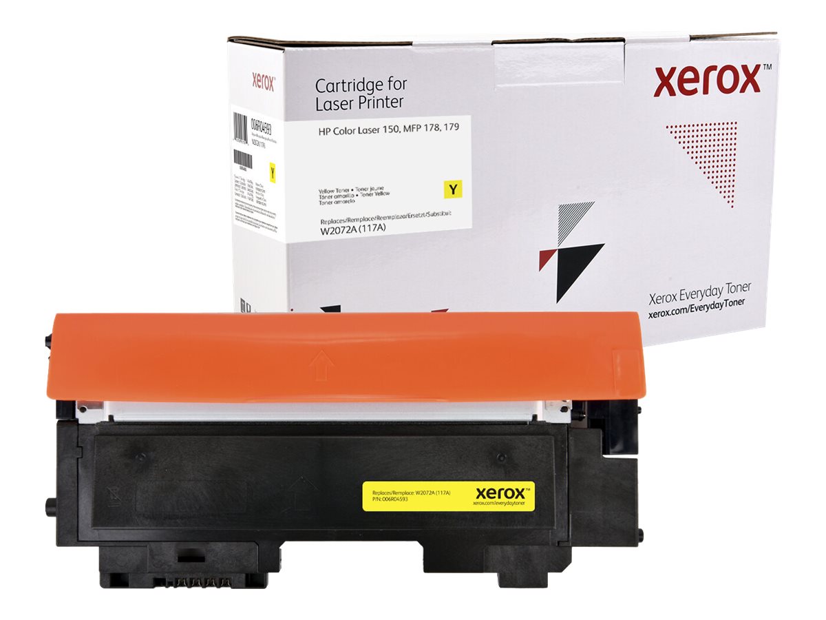 Xerox - Jaune - compatible - cartouche de toner (alternative pour : HP W2072A) - pour HP Color Laser 150a, 150nw, MFP 178nw, MFP 178nwg, MFP 179fnw, MFP 179fwg - 006R04593 - Cartouches de toner