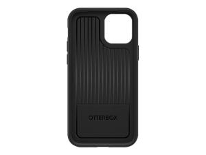 OtterBox Symmetry Series - ProPack Packaging - coque de protection pour téléphone portable - polycarbonate, caoutchouc synthétique - noir - pour Apple iPhone 12, 12 Pro - 77-66197 - Coques et étuis pour téléphone portable