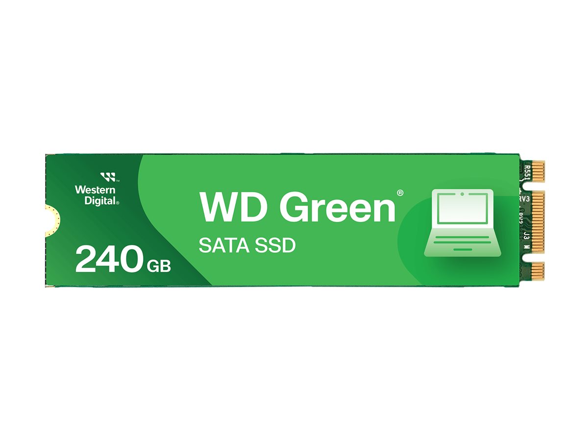 WD Green WDS240G3G0B - SSD - 240 Go - interne - M.2 2280 - SATA 6Gb/s - WDS240G3G0B-00BJF0 - Disques SSD