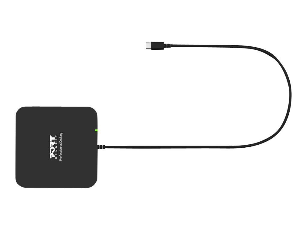 PORT connect USB-C 2X4K TRAVEL - Station d'accueil - USB-C 3.1 Gen 2 - 2 x DP - 1GbE - 901907 - Stations d'accueil pour ordinateur portable
