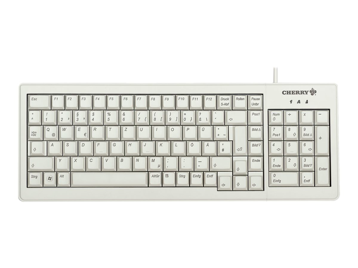 CHERRY XS Complete G84-5200 - Clavier - PS/2, USB - Français - gris clair - G84-5200LCMFR-0 - Claviers