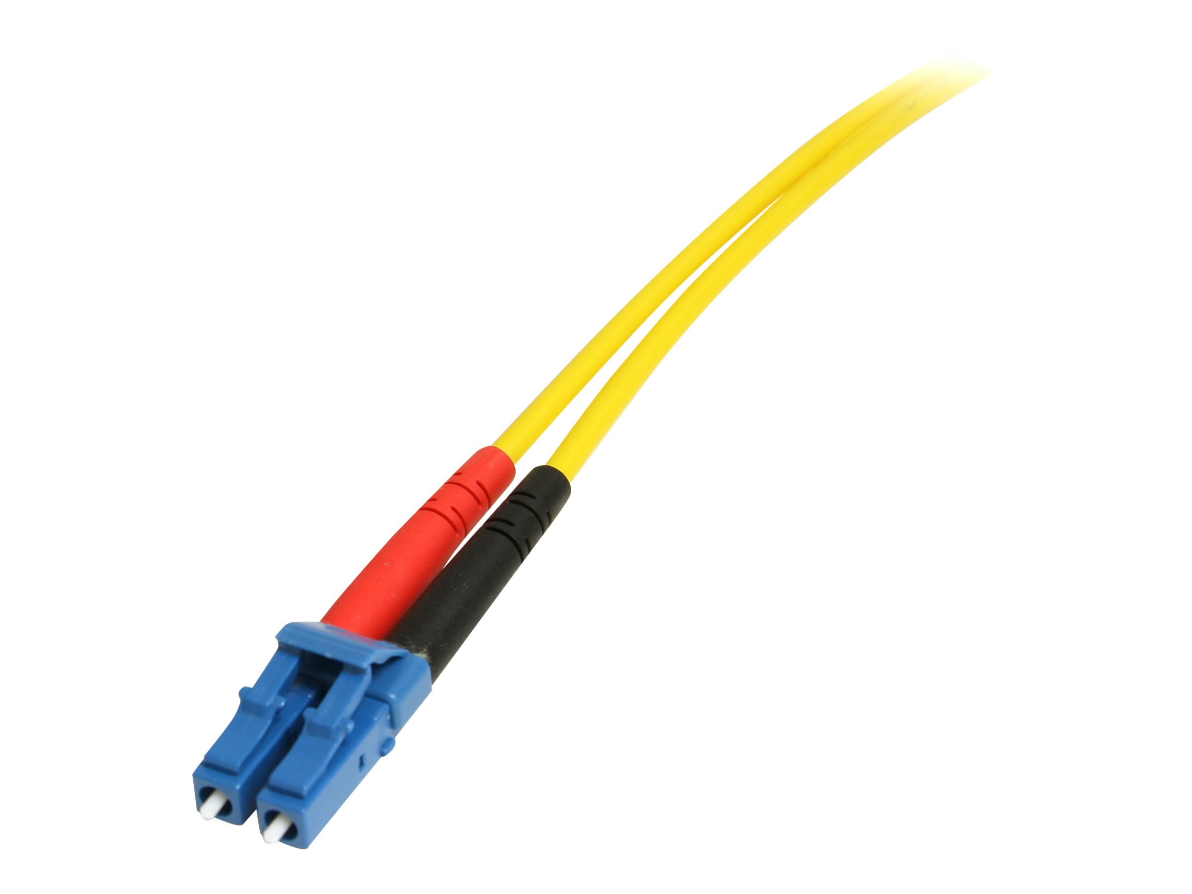 StarTech.com 4m Fiber Optic Cable - Single-Mode Duplex 9/125 - LSZH - LC/SC - OS1 - LC to SC Fiber Patch Cable (SMFIBLCSC4) - Cordon de raccordement - mode unique SC (M) pour mode unique LC (M) - 4 m - fibre optique - duplex - 9 / 125 micromètres - OS1 - moulé - jaune - SMFIBLCSC4 - Câblesenfibres