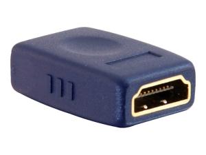 C2G Velocity HDMI Coupler - Coupleur HDMI - HDMI femelle pour HDMI femelle - bleu - 80146 - Accessoires pour systèmes audio domestiques