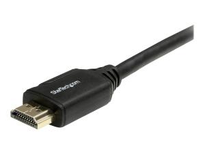 StarTech.com Câble HDMI grande vitesse haute qualité avec Ethernet de 3 m - Cordon HDMI vers HDMI - Câble HDMI 2.0 - 4K 60 Hz (HDMM3MP) - Câble HDMI avec Ethernet - HDMI mâle pour HDMI mâle - 3 m - noir - pour P/N: EXTEND-HDMI-4K40C6P1, KITBXAVHDPEU, KITBXAVHDPUK, KITBXDOCKPEU, KITBXDOCKPUK - HDMM3MP - Accessoires pour systèmes audio domestiques