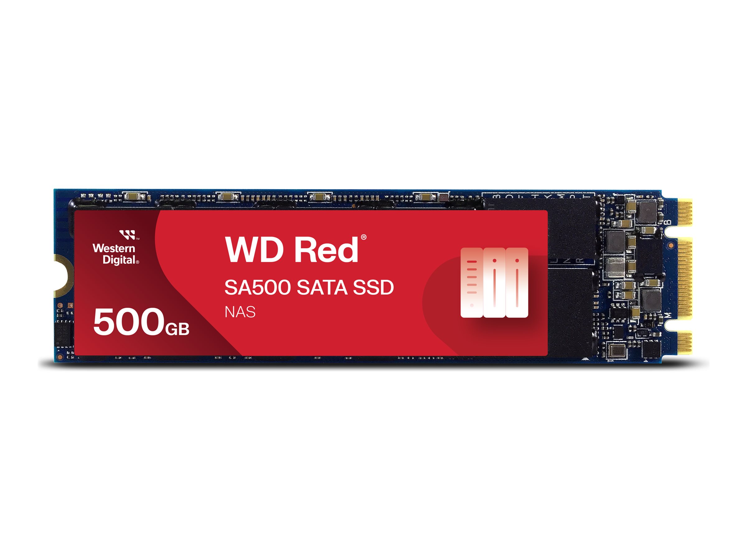 WD Red SA500 WDS500G1R0B - SSD - 500 Go - interne - M.2 2280 - SATA 6Gb/s - WDS500G1R0B - Disques SSD