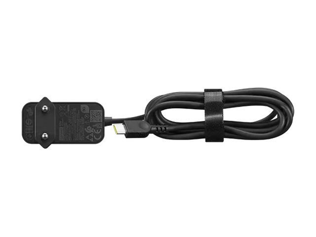 Lenovo - Adaptateur alimentation USB-C - CA 100-240 V - 65 Wh - Europe - noir - 4X21L54610 - Adaptateurs électriques/chargeurs pour ordinateur portable