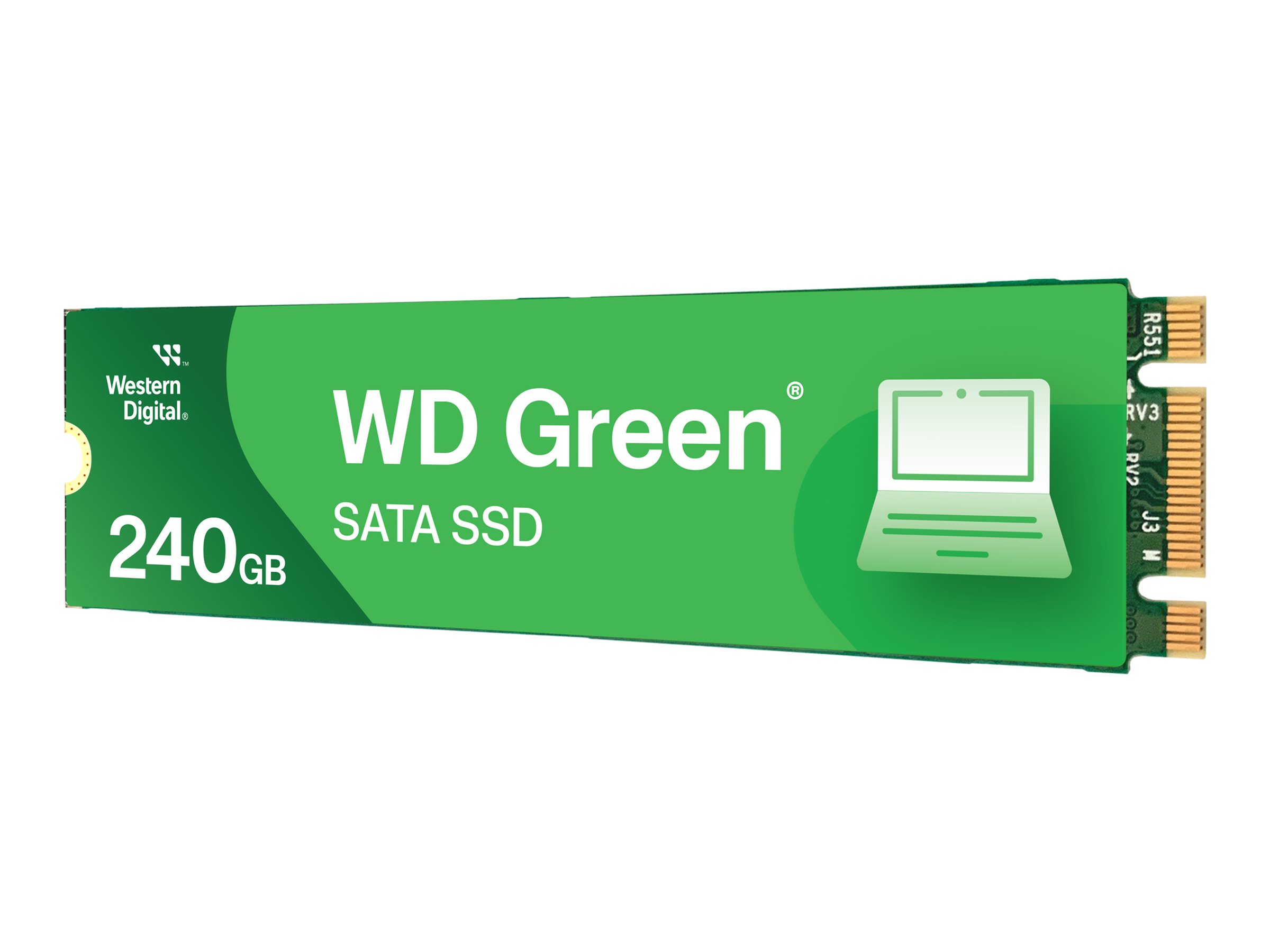 WD Green WDS240G3G0B - SSD - 240 Go - interne - M.2 2280 - SATA 6Gb/s - WDS240G3G0B - Disques SSD