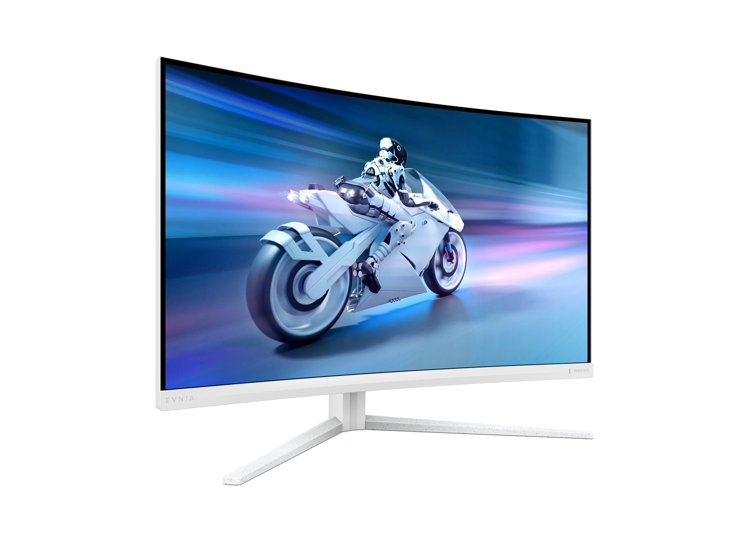 Philips Evnia 5000 32M2C5501 - Écran LED - jeux - incurvé - 32" (31.5" visualisable) - 2560 x 1440 QHD @ 180 Hz - Fast VA - 3500:1 - HDR10 - 0.5 ms - 2xHDMI, DisplayPort - blanc - 32M2C5501/00 - Écrans d'ordinateur