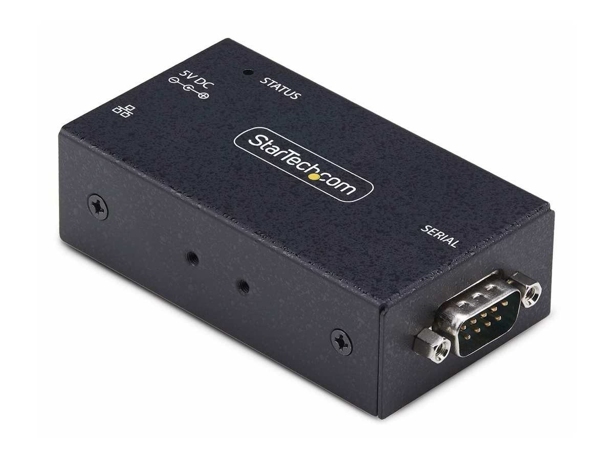 StarTech.com Adaptateur Série vers Ethernet à 1 Port, LAN vers RS232 DB9 - Serveur de périphérique - 100Mb LAN, RS-232 - montable mur/rail DIN - Conformité TAA - I13-SERIAL-ETHERNET - Périphériques réseau spécialisés