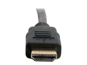 C2G Câble HDMI 4K 15 pieds avec Ethernet - Câble HDMI haute vitesse - M/M - Câble HDMI avec Ethernet - HDMI mâle pour HDMI mâle - 4.57 m - blindé - noir - 50612 - Câbles HDMI