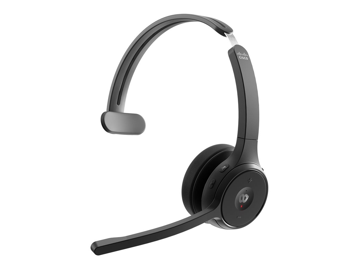 Cisco Headset 721 - Micro-casque - sur-oreille - Bluetooth - sans fil - noir de charbon - Cisco Webex Certified - HS-WL-721-BUNA-C - Écouteurs