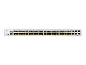 Cisco Business 350 Series 350-48P-4X - Commutateur - C3 - Géré - 48 x 10/100/1000 (PoE+) + 4 x 10 Gigabit SFP+ - Montable sur rack - PoE+ (370 W) - CBS350-48P-4X-EU - Concentrateurs et commutateurs gigabit