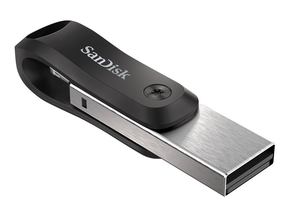 SanDisk iXpand Go - Clé USB - 128 Go - USB 3.0 / Lightning - SDIX60N-128G-GN6NE - Lecteurs flash