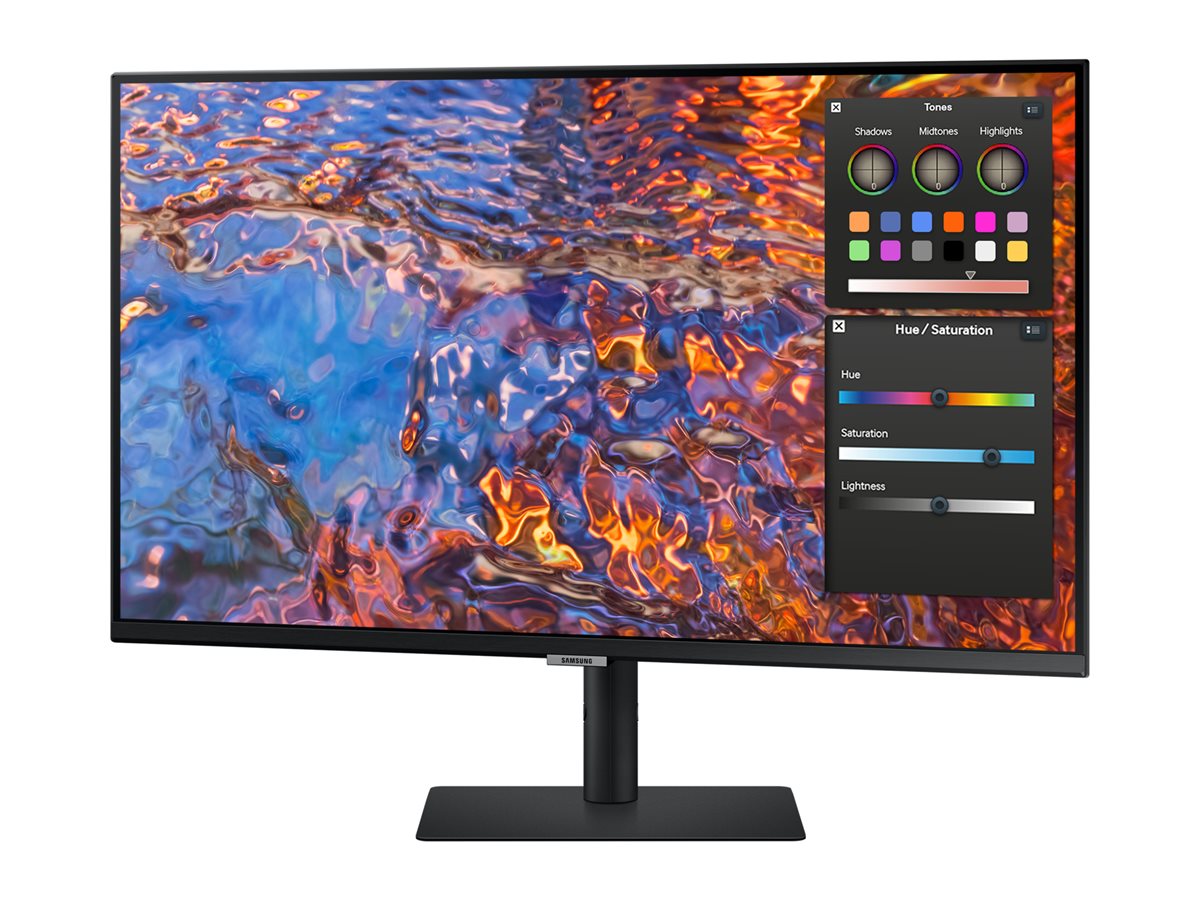 Samsung ViewFinity S8 S32B800PXP - S80PB Series - écran LED - 32" - 3840 x 2160 4K @ 60 Hz - IPS - 350 cd/m² - 1000:1 - DisplayHDR 600 - 5 ms - HDMI, DisplayPort, USB-C - noir - LS32B800PXPXEN - Écrans d'ordinateur